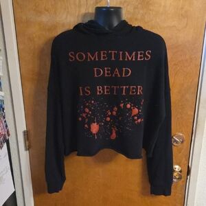 Pet Sematary (2019) Sometimes Dead is Better Cropped Hoodie Size 3XL